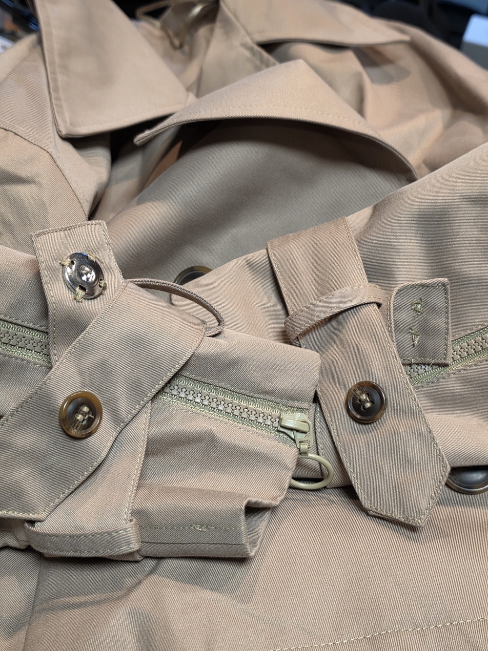 Primark Blush Cropped Double-Breasted Trench Coat - Picture 9 of 9